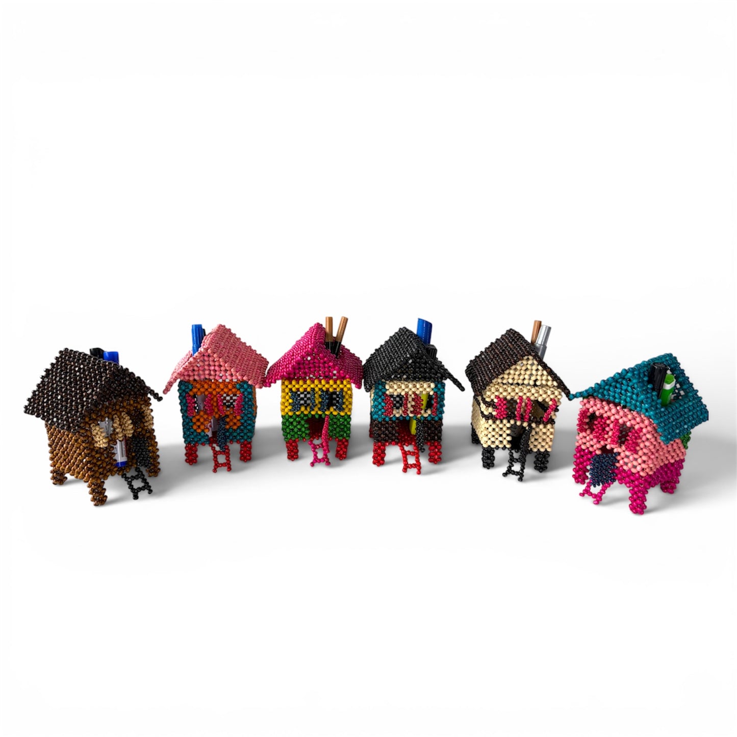 BAHAY KUBO Pen Holder / Desk Organizer | Beads Collectibles