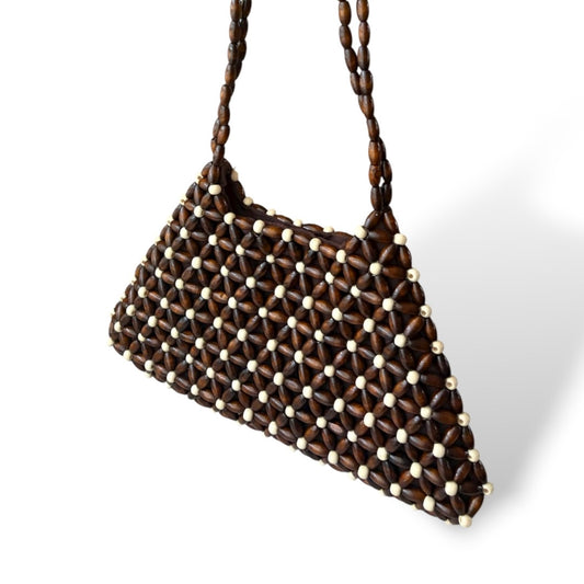 CALLA Beaded Shoulder Bag | Wooden Beads Collection