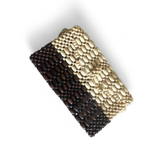 BIANCA Versatile Beaded Mini-Clutch/Wallet/Sling | Wooden Bead Bags