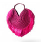 FIESTA Custom Handmade Shoulder Bag with Fringes | Premium Straw Bag