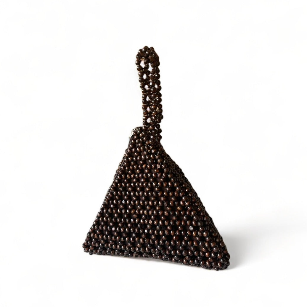 STELLA Beaded Pyramid Event Bag | Wooden Beads Collection