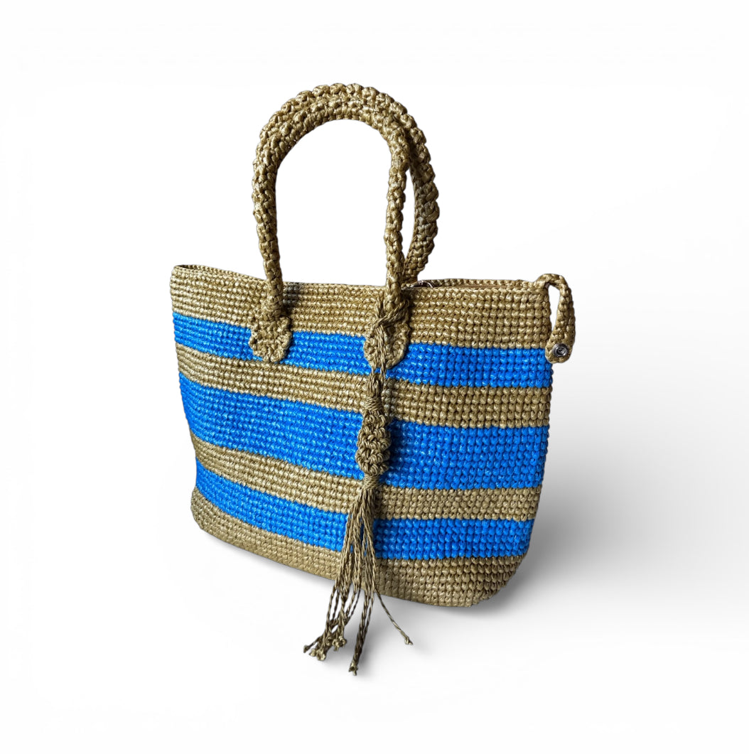 IVANNA Midi Tote | Premium Straw Bag