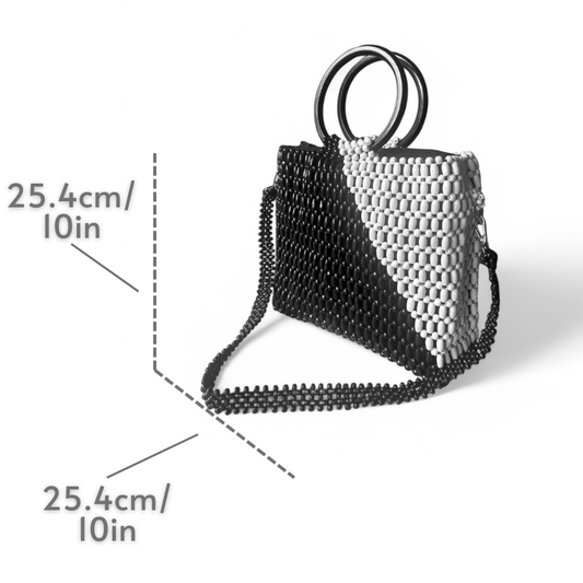 KIARA Versatile Beaded Handbag | Wooden Beads Collection