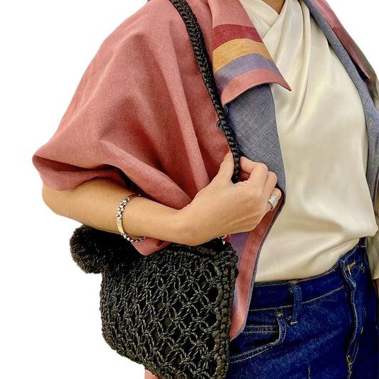 MARGARITA Handmade Macrame Clutch/Sling | Premium Straw Bag