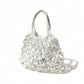 MARINA Handmade Macrame Net Tote Bag with Lining | Premium Straw Bag