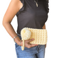 MONEDA Handmade Pouch with Wristlet | Premium Straw Bag