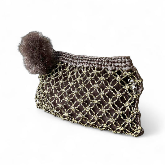 MARGARITA Handmade Macrame Clutch/Sling | Premium Straw Bag