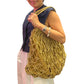 MARINA Handmade Macrame Net Tote Bag with Lining | Premium Straw Bag