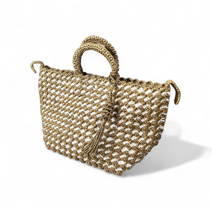 MIREIA Convertible Two-Way Handbag | Premium Straw Bag
