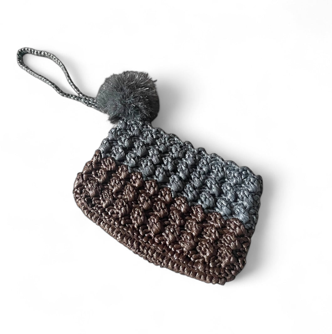 MONEDA Handmade Pouch with Wristlet | Premium Straw Bag