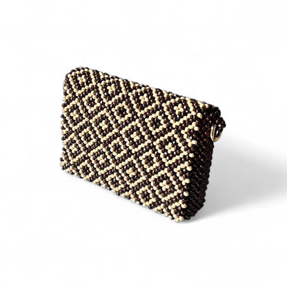 RAYA Convertible Beaded Clutch/Sling/Shoulder bag | Wooden Beads Collection