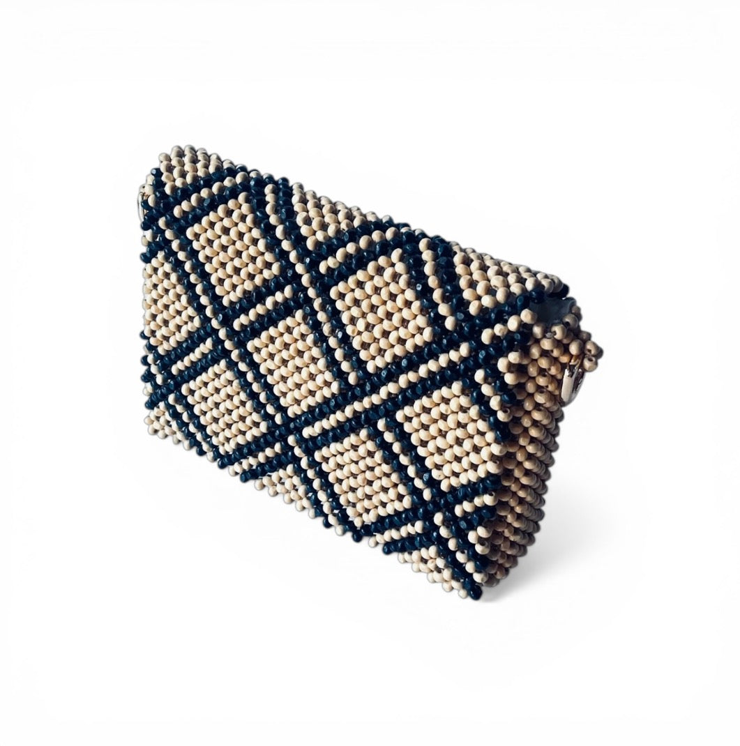 RAYA Convertible Beaded Clutch/Sling/Shoulder bag | Wooden Beads Collection