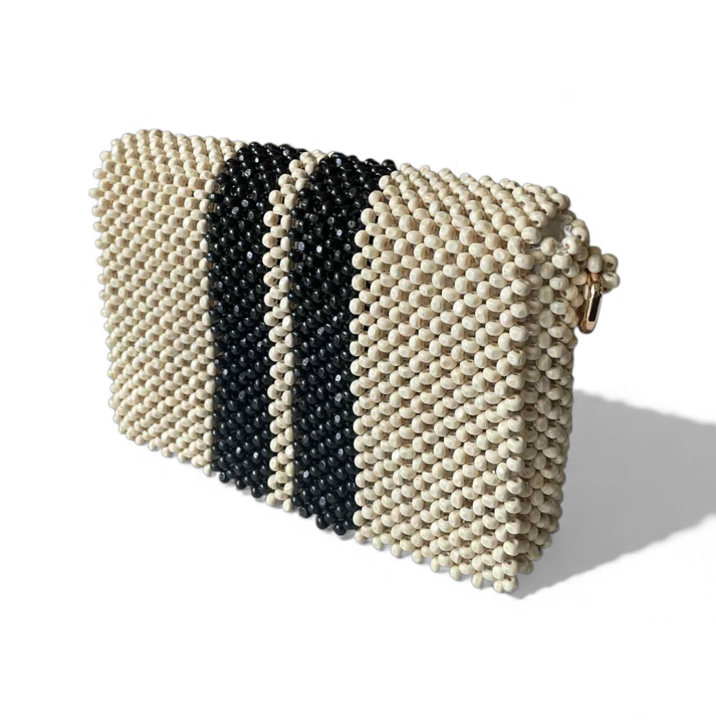 RAYA Convertible Beaded Clutch/Sling/Shoulder bag | Wooden Beads Collection