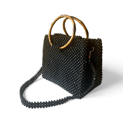 SAMANTHA Beaded Office Bag | Wooden Beads Collection