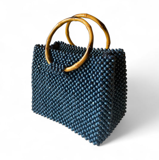 SAMANTHA Beaded Office Bag | Wooden Beads Collection