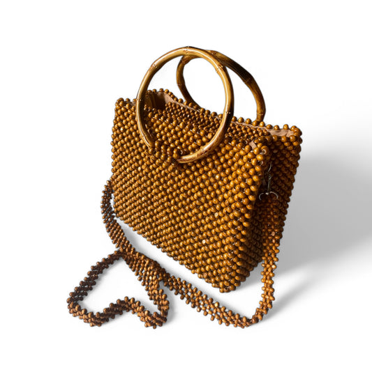 SAMANTHA Beaded Office Bag | Wooden Beads Collection