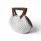 SELENA Halfmoon Nito Vine Handles Handbag | Premium Straw