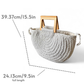 SELENA Halfmoon Nito Vine Handles Handbag | Premium Straw