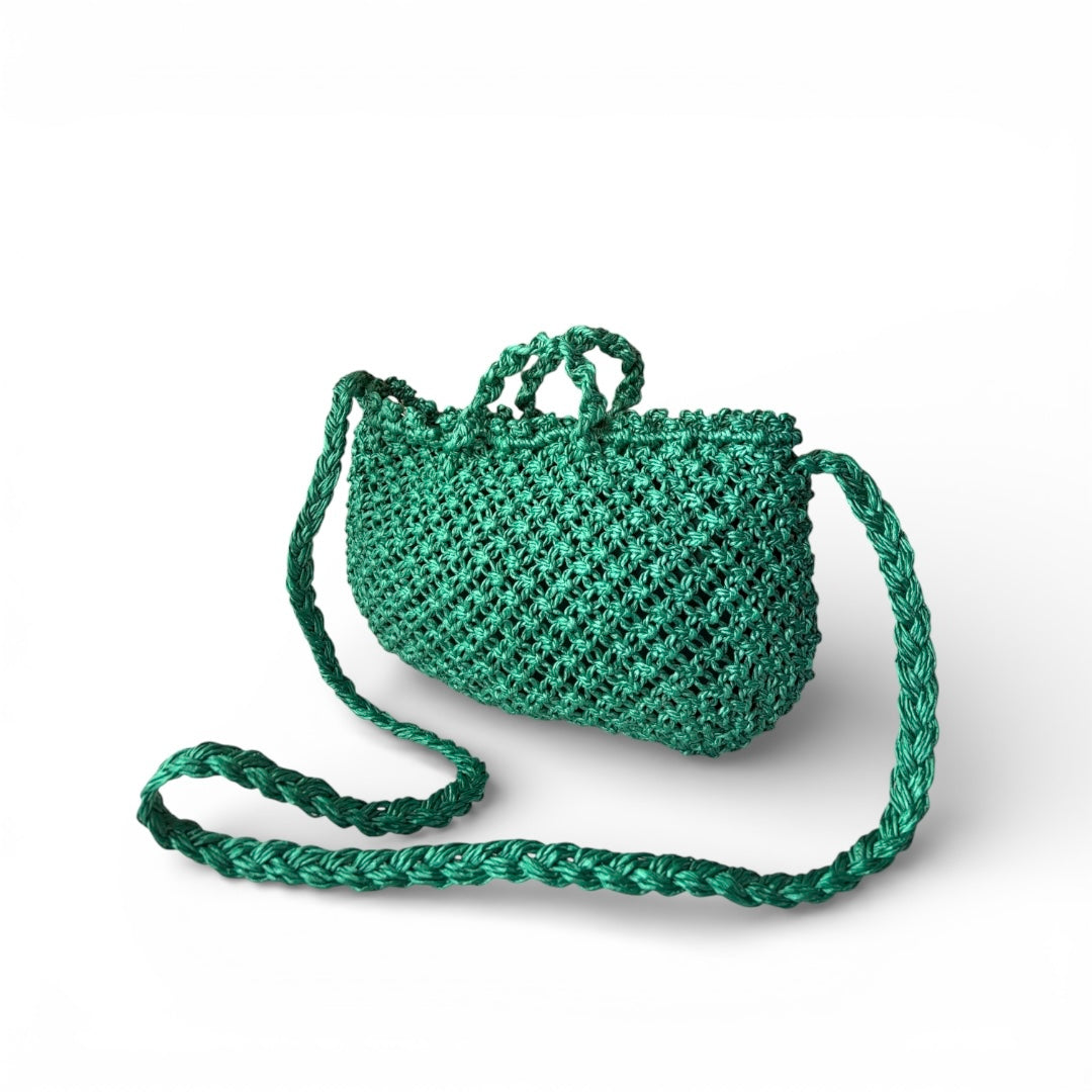 YARA Macrame Travel Sling Bag | Premium Soft Straw Rope Bag