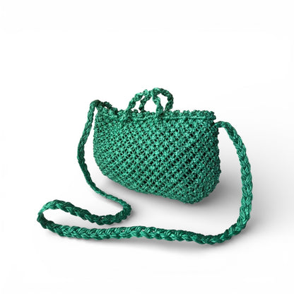 YARA Macrame Travel Sling Bag | Premium Soft Straw Rope Bag