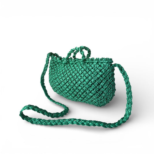 YARA Macrame Travel Sling Bag | Premium Soft Straw Rope Bag