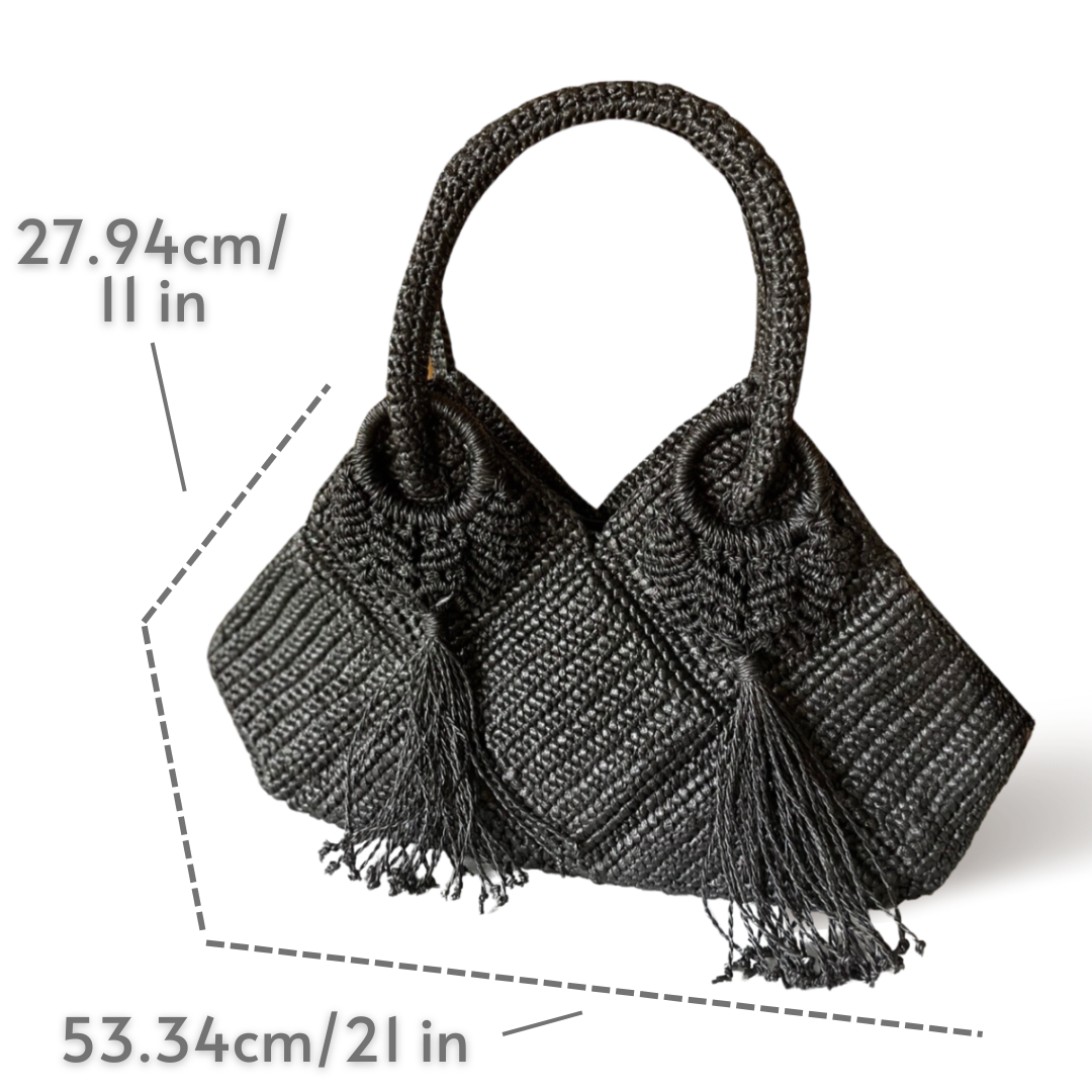 AGUEDA Handmade Durable Shoulder Bag | Premium Straw Bag