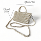 AMARA Beaded Handbag with Detachable Sling | Wooden Beads Collection