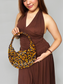 CARMELA Handmade Statement Bag | Wooden Beads Collection