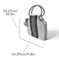 HANNAH Handbag with Natural Bamboo Handles | Wooden Beads Collection
