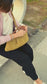 PICCOLA Handbag with Natural Bamboo Handle | Premium Straw Bag